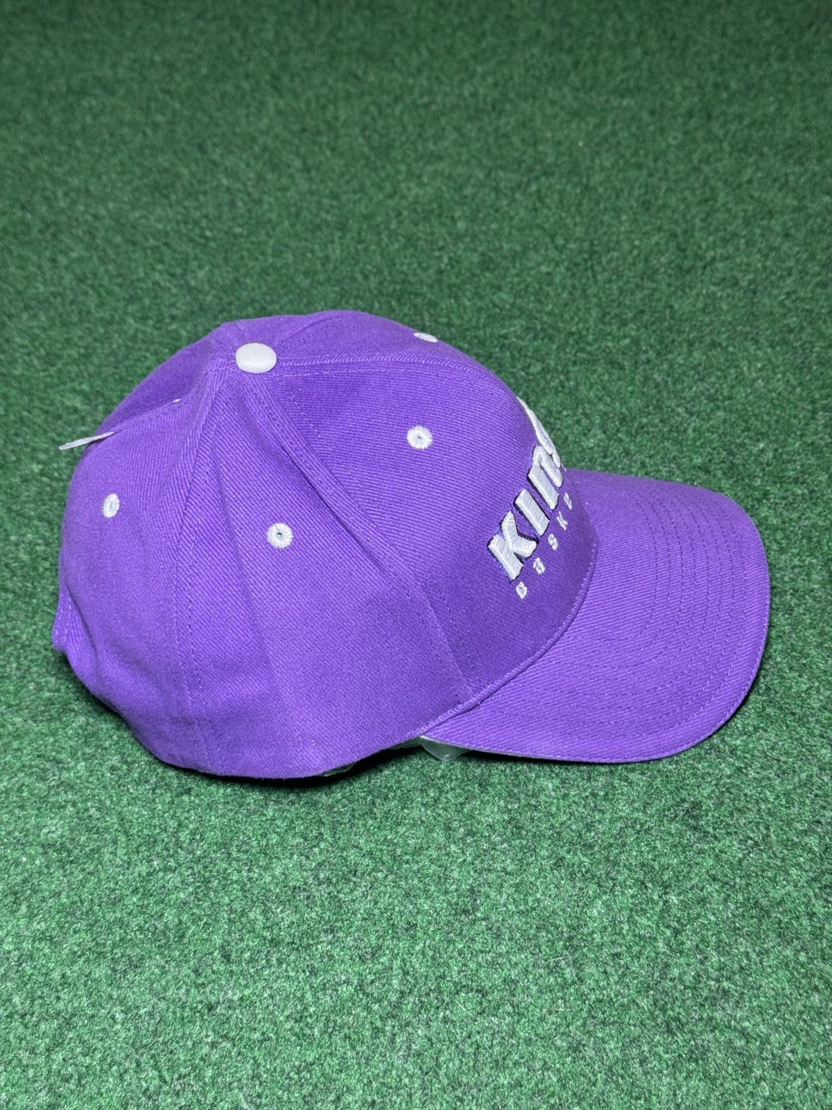 NBA Sacramento Kings Strap Back Cap Basketball Hat Y2K Purple Size ONE SIZE - 4 Thumbnail