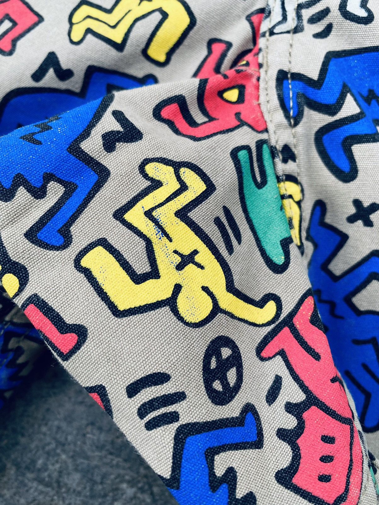 Keith Haring Vintage Y2k Gramicci Keith Haring Pop Art Jorts Pants Size US 30 / EU 46 - 11 Thumbnail