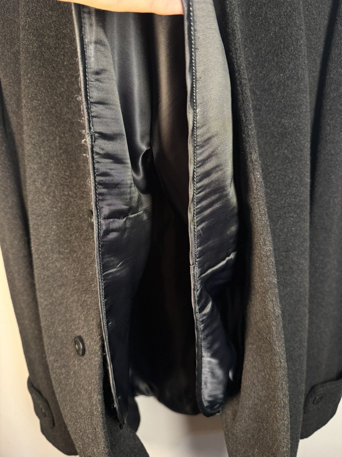 Yves Saint Laurent Wool YSL Coat Soft Grey Vintage Winter Jacket 90s Size US L / EU 52-54 / 3 - 12 Thumbnail