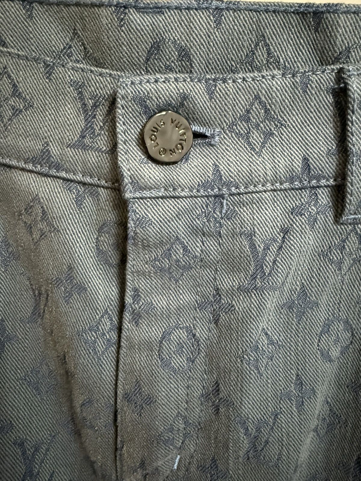 Louis Vuitton Louis Vuitton blue monogram slim denim jeans 33 Size US 33 - 4 Thumbnail
