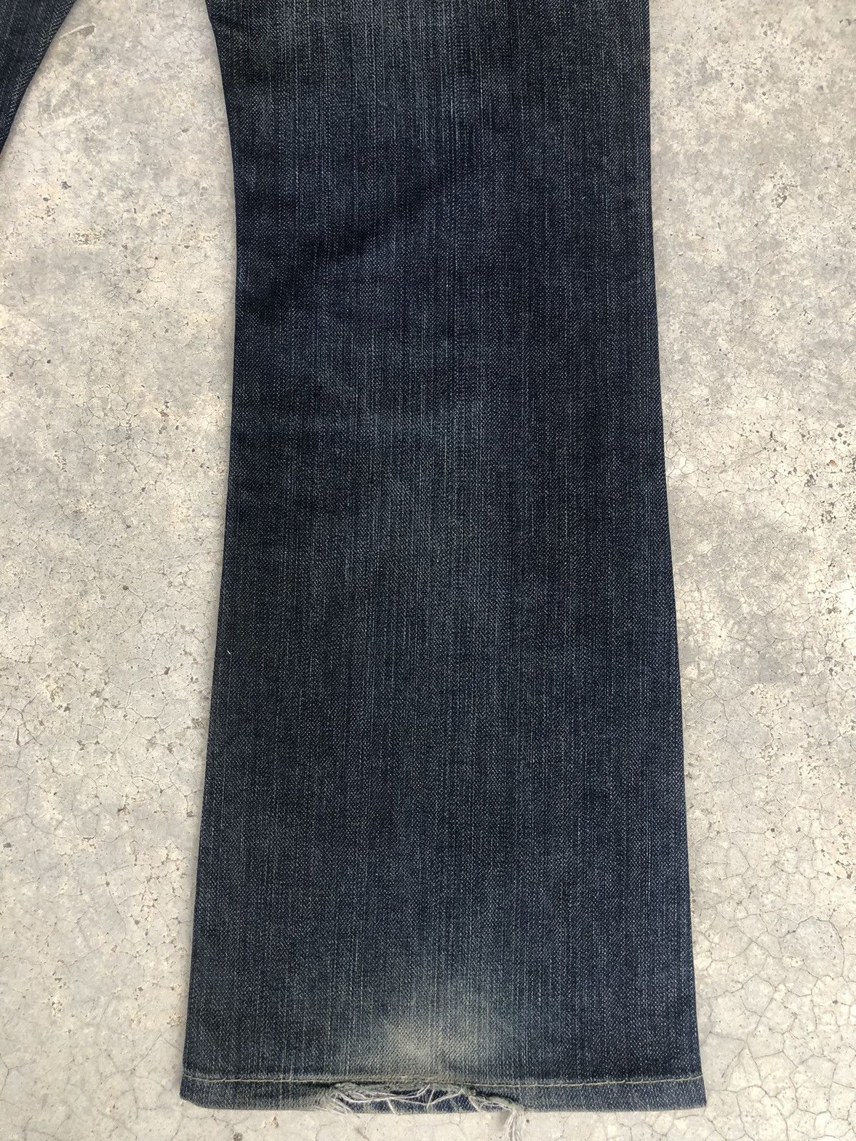 If Six Was Nine Taverniti Flared Jeans Mudwash Distressed Jeans Size US 33 - 12 Thumbnail