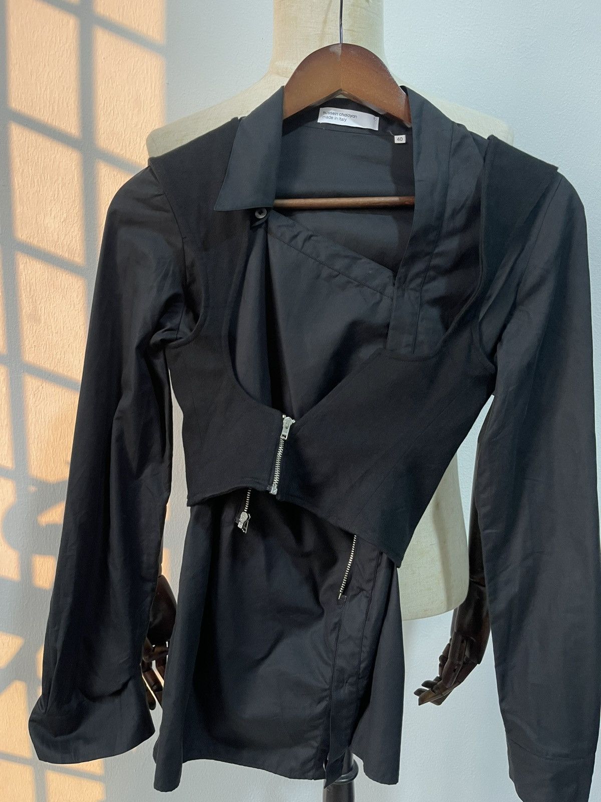 Hussein Chalayan 2003 Hussien Chalayan Asymmetrical Shirt Runway 10 Size M / US 6-8 / IT 42-44 - 11 Thumbnail