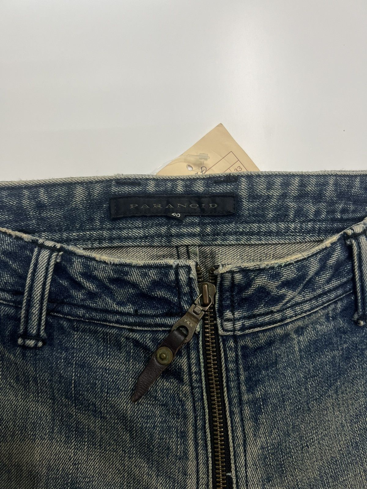 Japanese Brand Vintage Paranoid Distress Flare Denim Made In Japan Size 32" Size US 32 / EU 48 - 6 Thumbnail