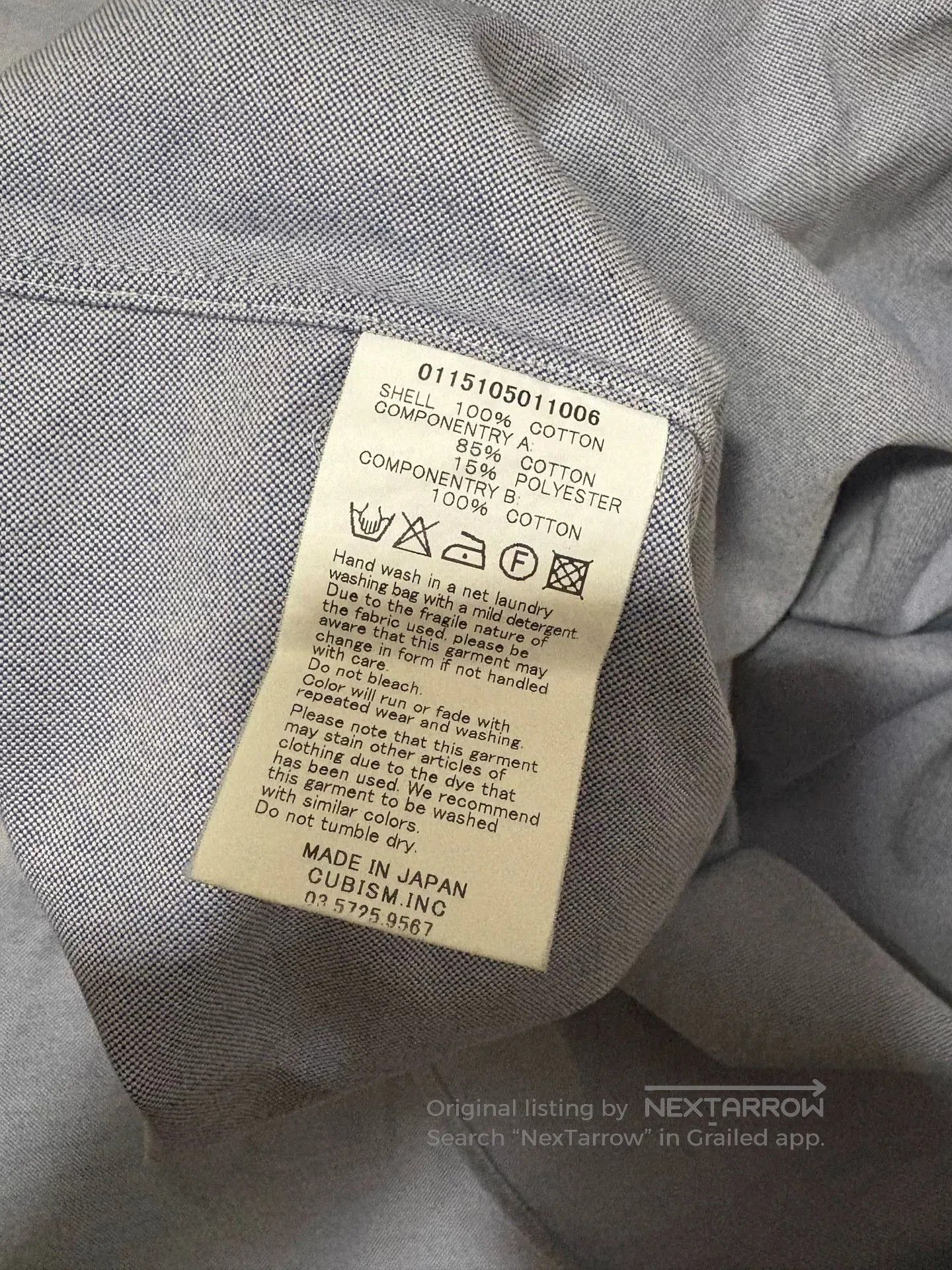 Visvim VISVIM 15AW Pocket Embroidered Long Sleeve Shirt. Size US S / EU 44-46 / 1 - 8 Thumbnail
