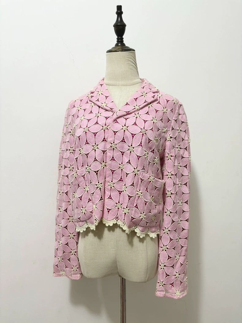 Comme des Garcons Comme Des Garcons LPink retro floral suit 2502-Nextarrow Size L / US 10 / IT 46 - 2 Thumbnail