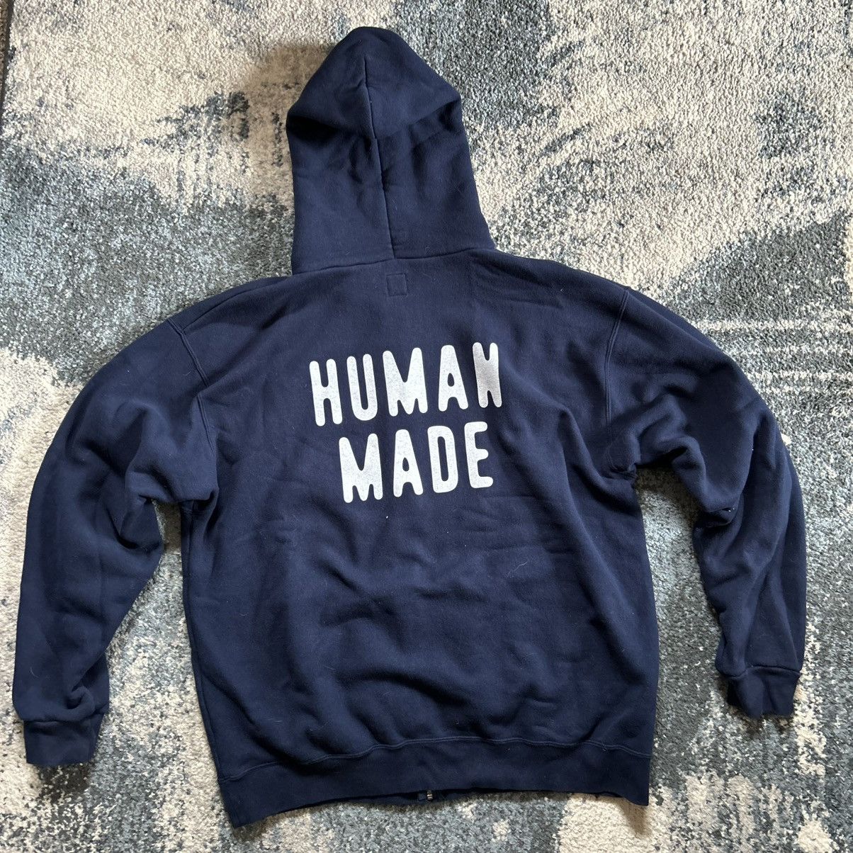 Human Made 2018 NAVY BLUE HM DRY ALLS ZiP UP HOODiE SWEATSHiRT iNDiGO Size US XXL / EU 58 / 5 - 21 Thumbnail