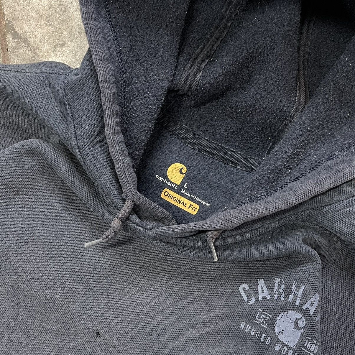 Carhartt Vintage Carhartt Hoodie Sweatshirt Thrashed Faded 2000s Size US L / EU 52-54 / 3 - 6 Thumbnail