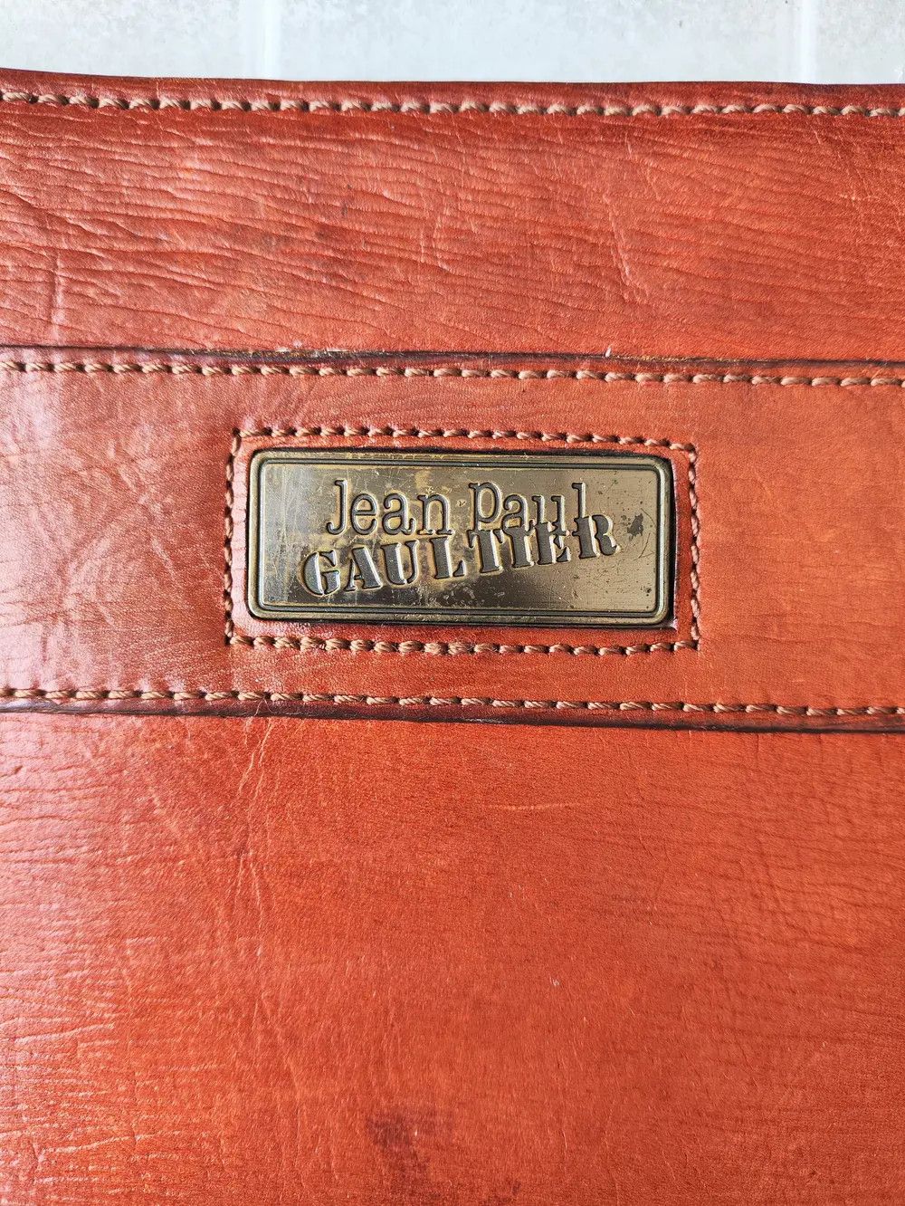 Jean Paul Gaultier Archive metal logo leather handbag Size ONE SIZE - 2 Thumbnail