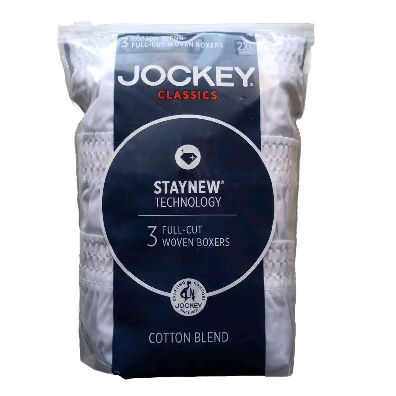 Jockey Jockey Classics Fit Full Cut Woven Boxers Size 44 - 1 Thumbnail