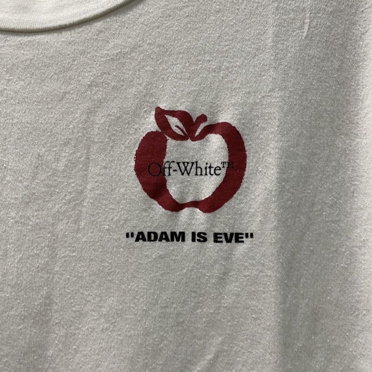 Off-White Off-White 'Adam is Eve' Apple Graphic - Virgil Abloh Era Size US S / EU 44-46 / 1 - 6 Thumbnail