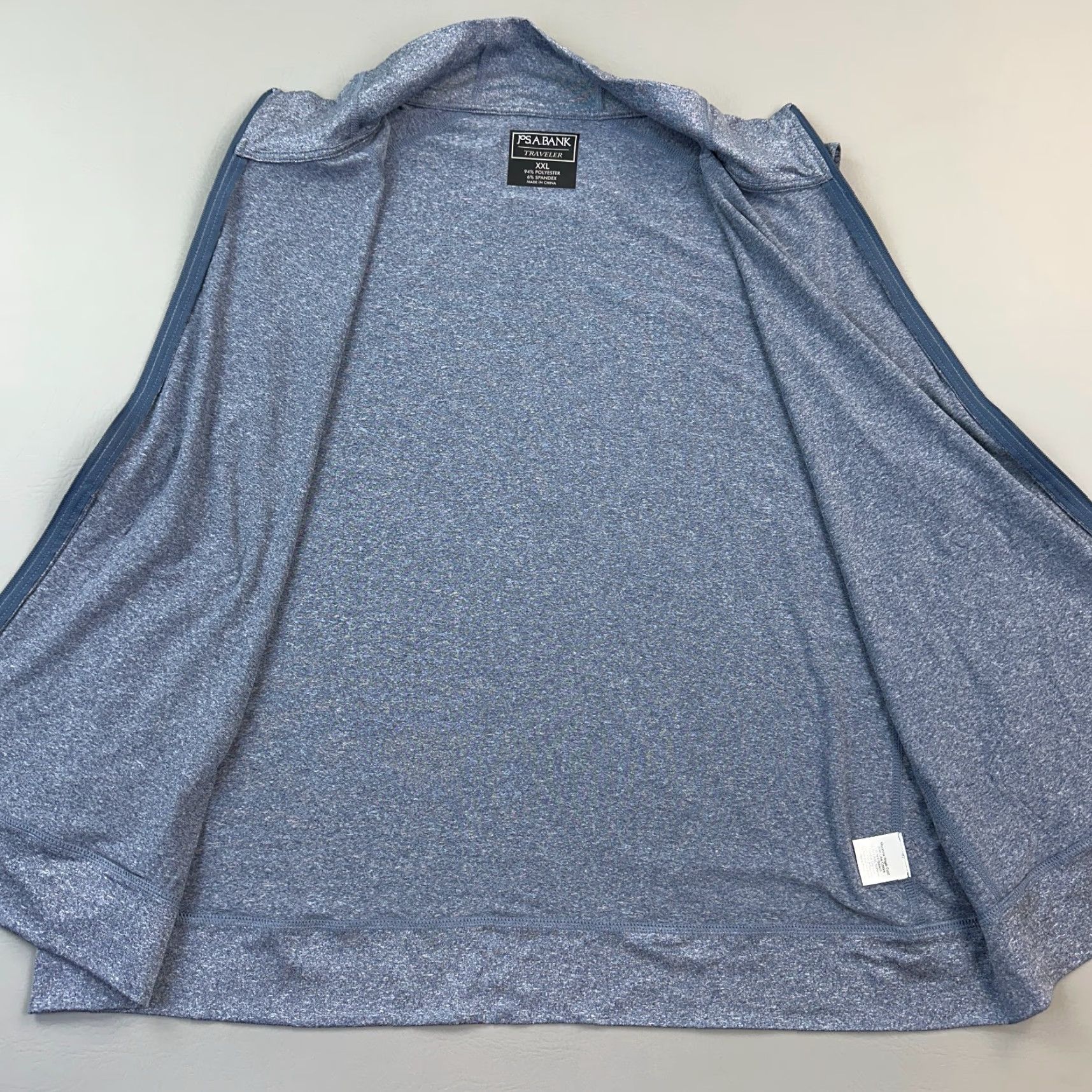 Jos. A. Bank Jos A Bank Traveler Vest Mens 2XL Blue Full Zip Performance Stretch EUC Shirt Size US XXL / EU 58 / 5 - 2 Thumbnail