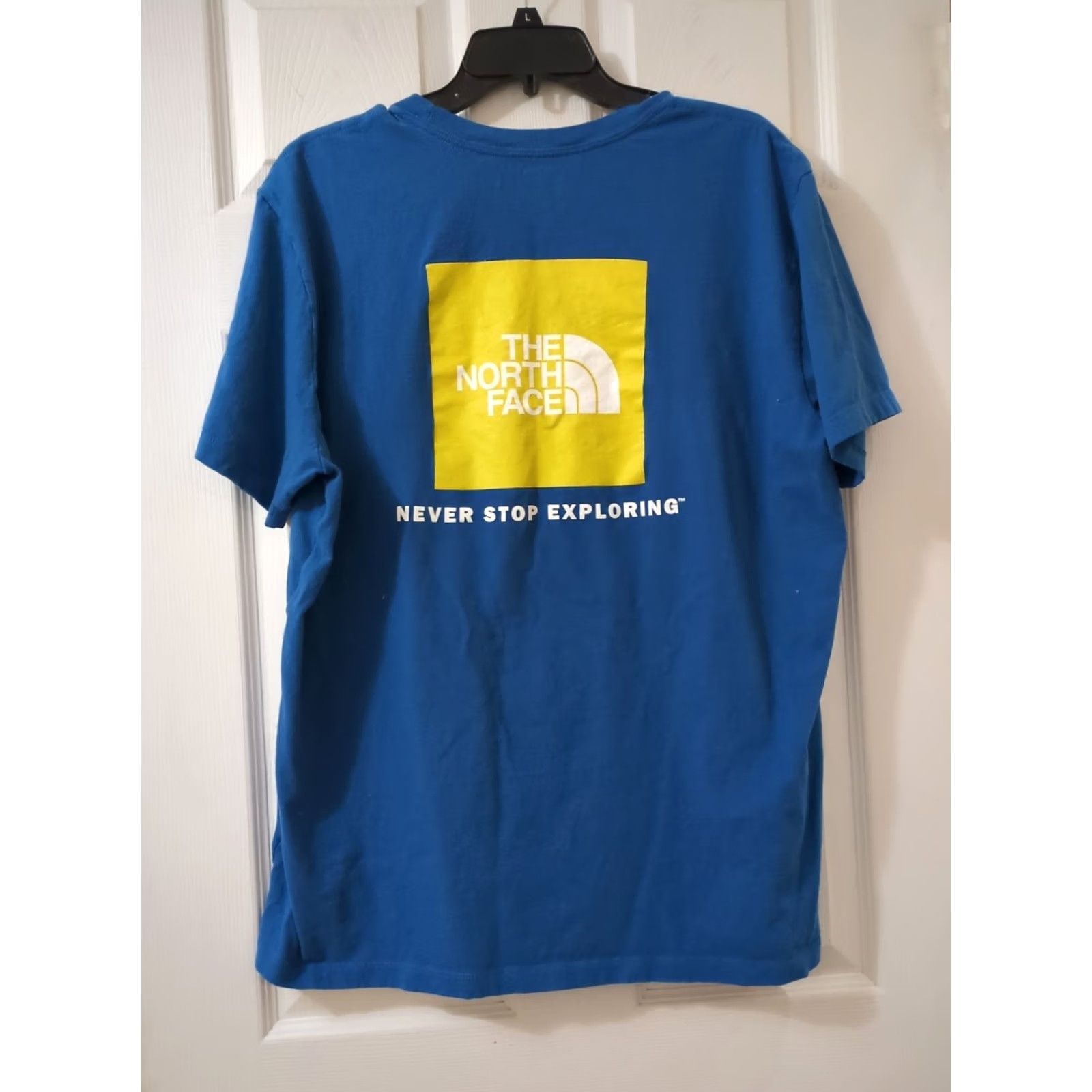 The North Face The North Face T-Shirt Never Stop Exploring Blue Cotton Standard Fit Size XL Mens Short Sleeve Crew Neck Graphic Print Size US XL / EU 56 / 4 - 4 Thumbnail