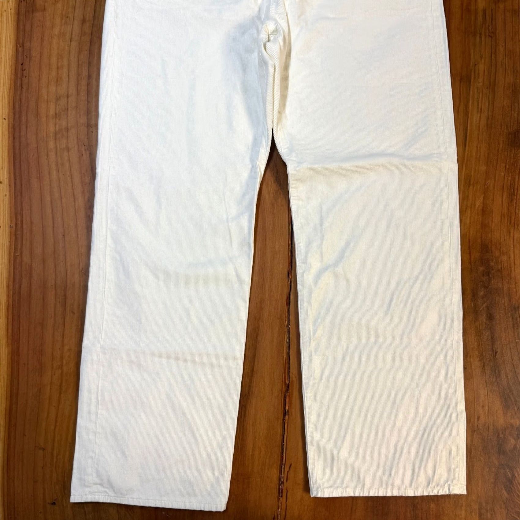 J.Crew J Crew Women's Pants 34 Loose Corduroy Cotton Casual Straight White 14 Size 36" / US 14 / IT 50 - 2 Thumbnail