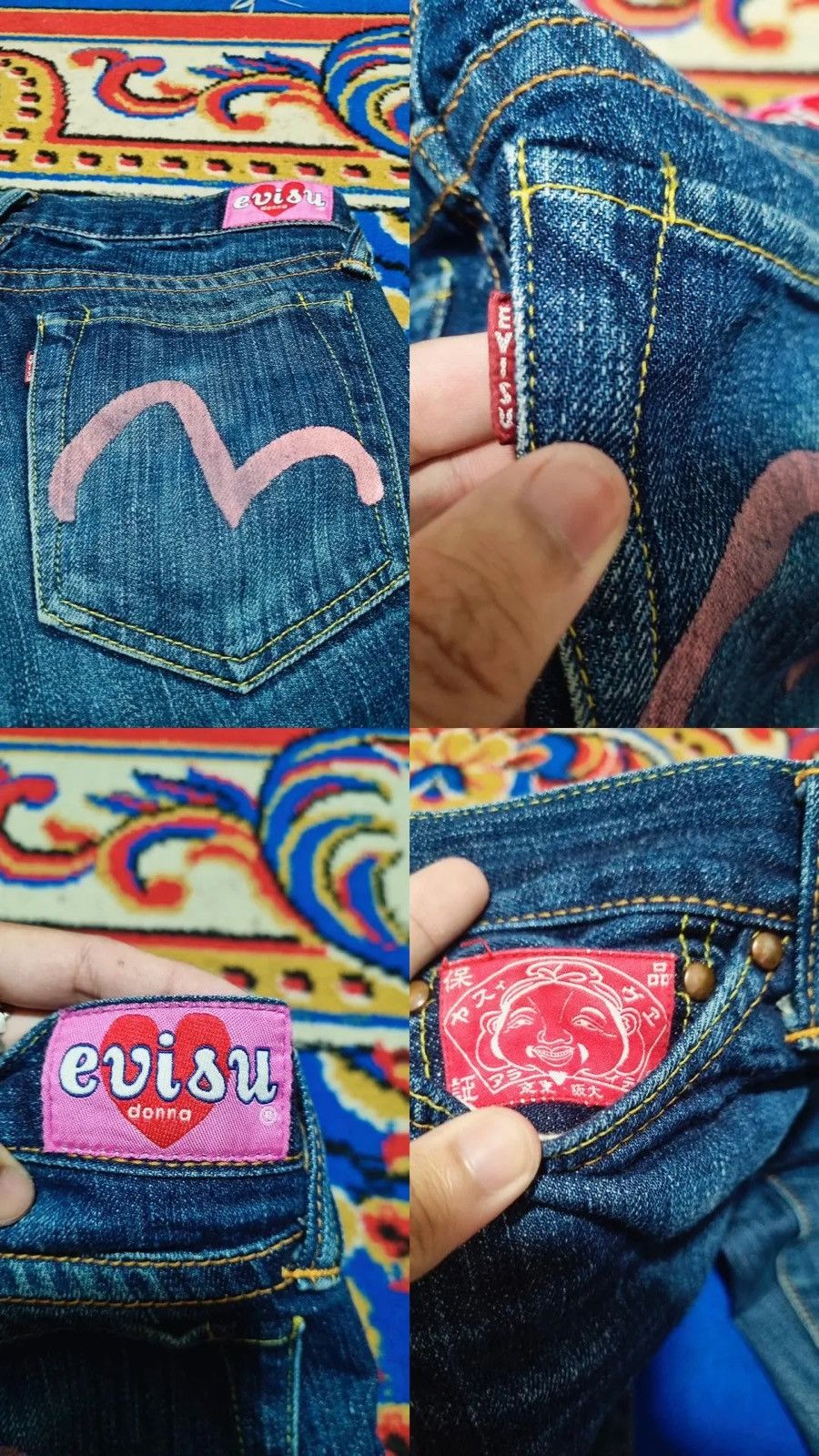 Evisu ✨LAST OFFER✨Evisu donna seagull pink vintage Size 30" / US 8 / IT 44 - 2 Thumbnail