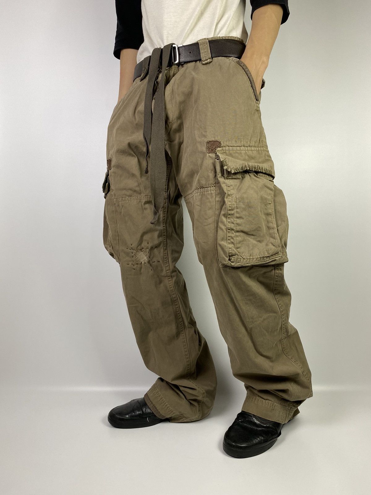 Alpha Industries × Vintage Alpha industries cargo adjustable patchwork pant Size US 33 - 22 Thumbnail