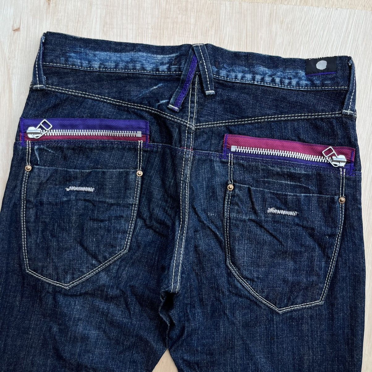 Blue Blue Japan BLUE WAY MODERN VINTAGE FLARED DENIM ARCHIVAL CLOTHING Size US 30 / EU 46 - 2 Thumbnail