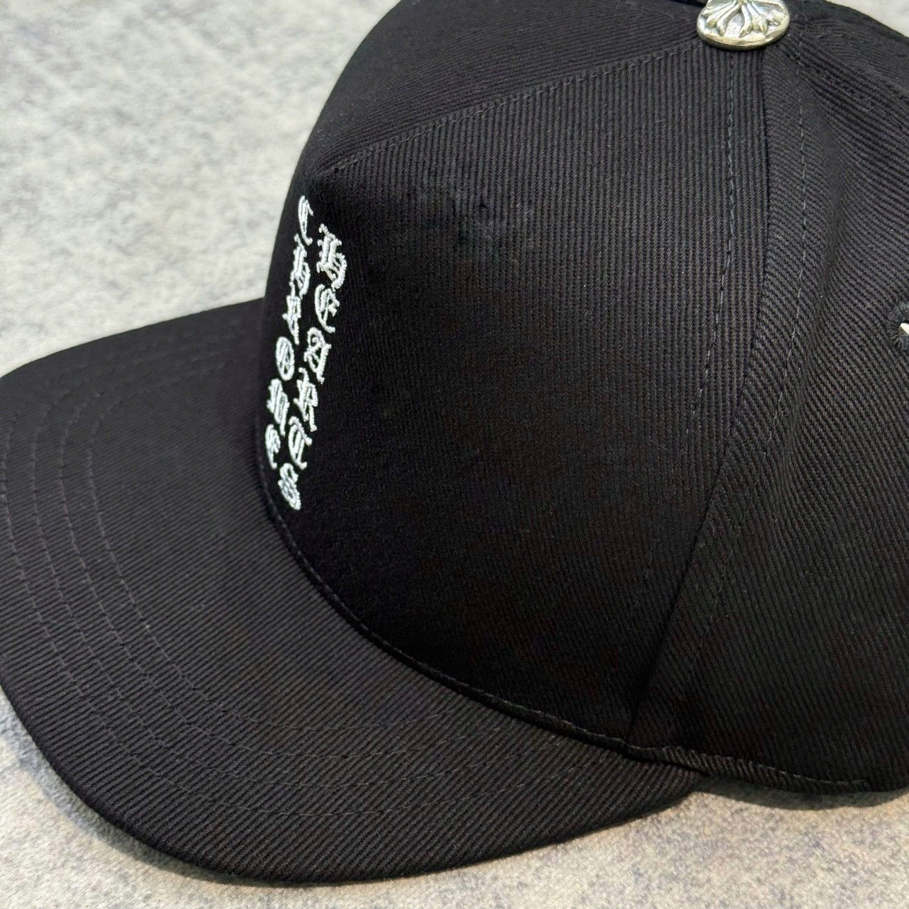 Chrome Hearts Chrome Hearts Vertical Logo Hat Black denim Size ONE SIZE - 3 Thumbnail