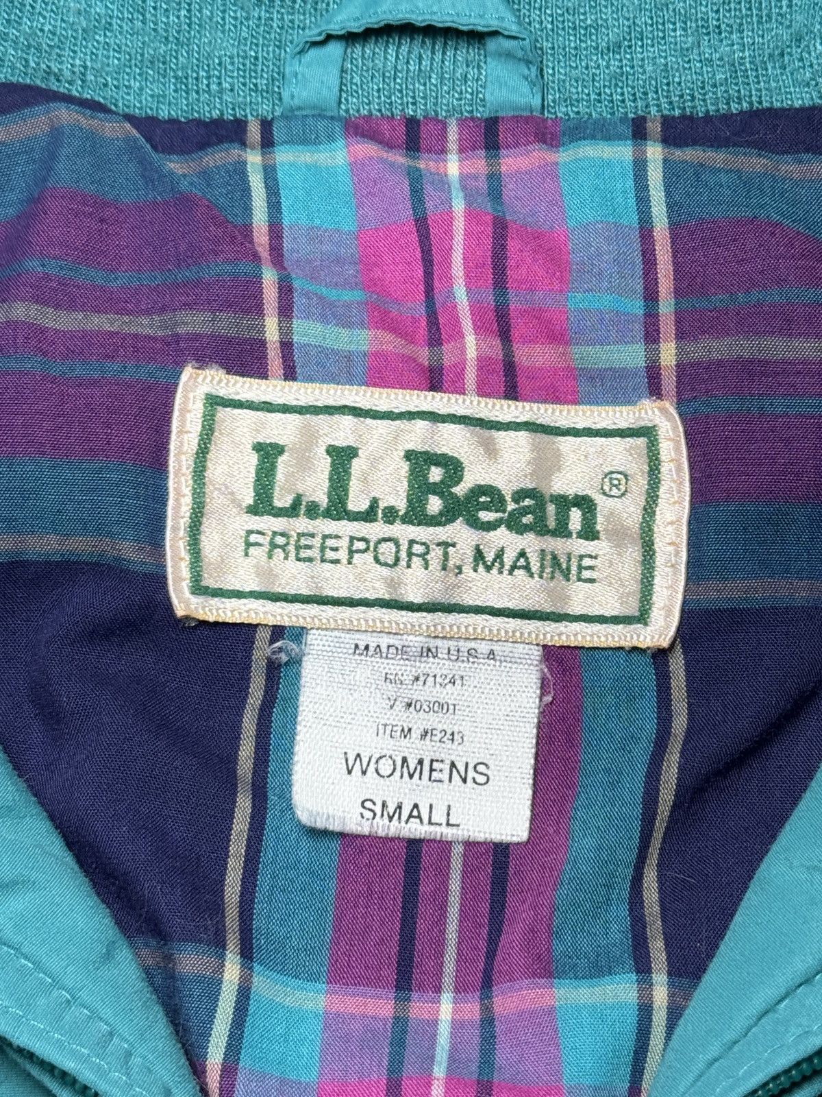 L.L. Bean LL Bean Womens Sm Blue Windbreaker 21x23 Vintage 90s Jacket Size S / US 4 / IT 40 - 3 Thumbnail