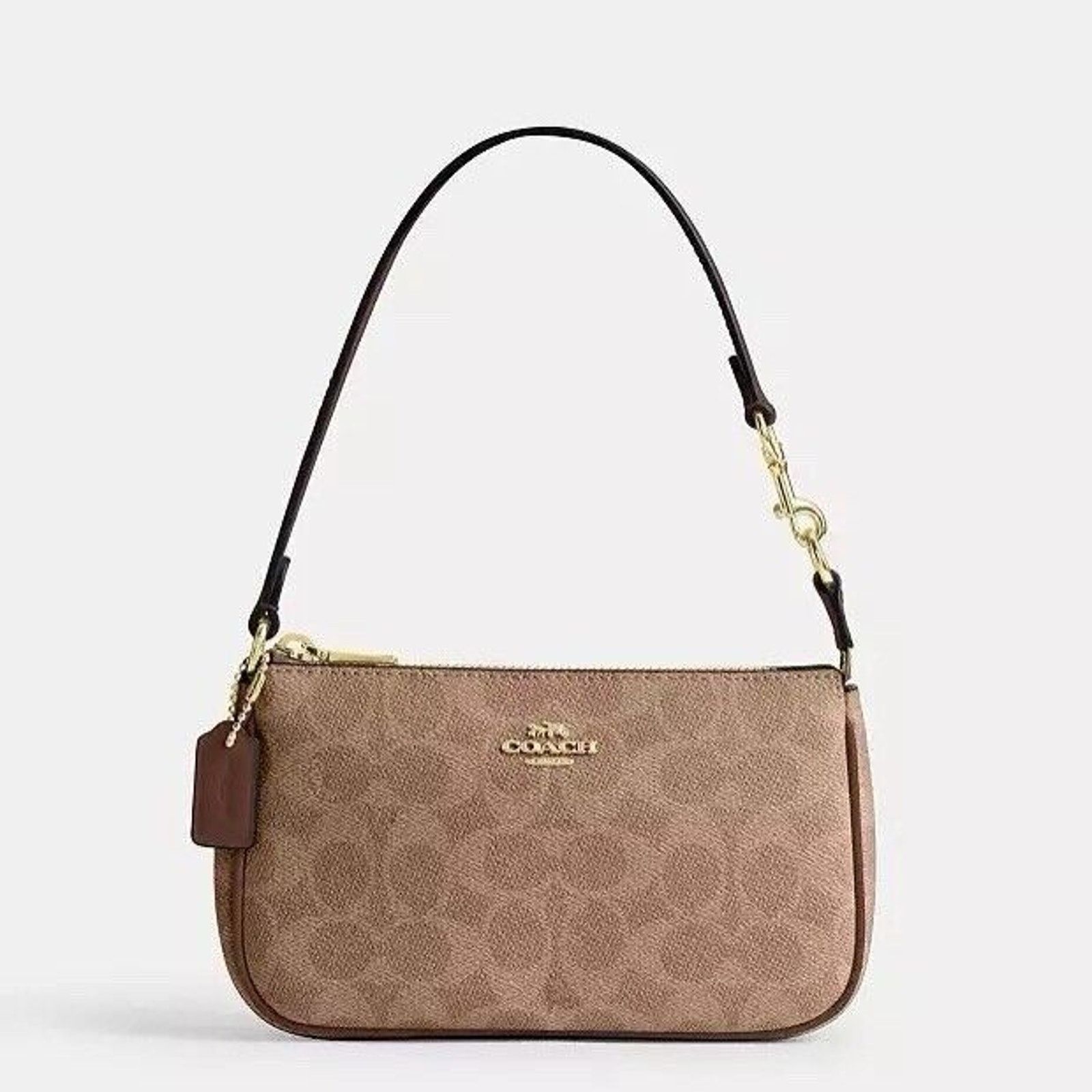 Coach NWT Coach Hand Bag CW426 Nolita 19 Gold/TAN/Brown Size ONE SIZE - 6 Thumbnail
