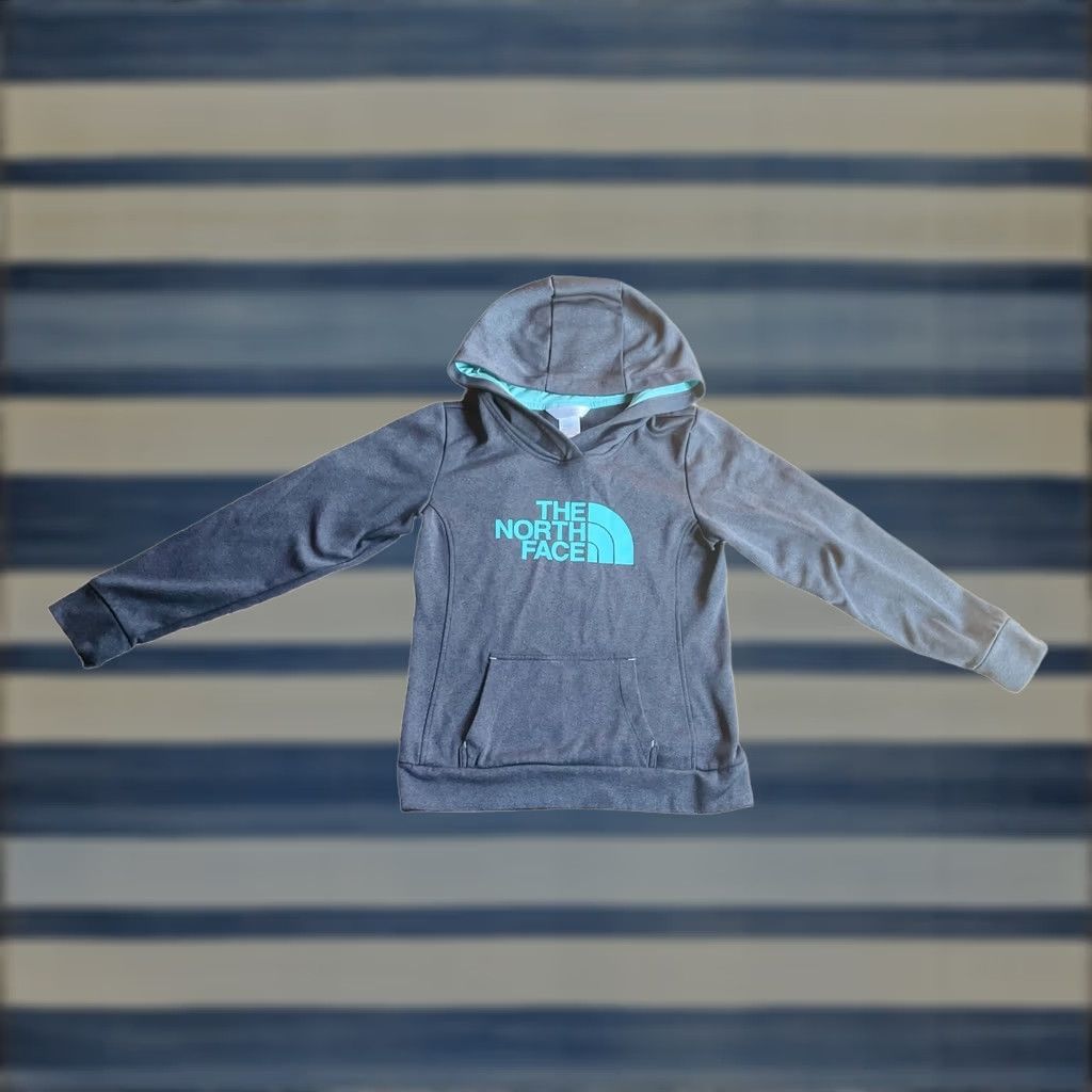 The North Face The North Face Hooded Pullover Sweater Hoodie Gray Women's Sz Small Sweatshirt Size S / US 4 / IT 40 - 1 Thumbnail
