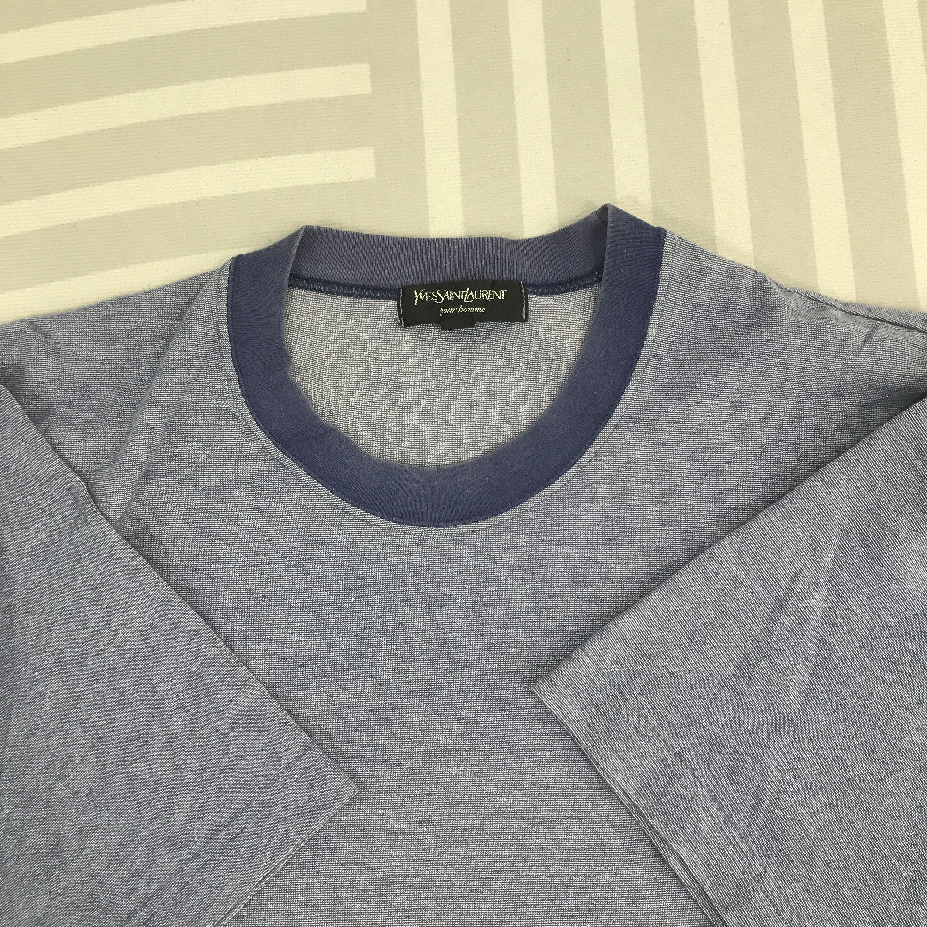 Vintage × Yves Saint Laurent Vintage Yves Saint Laurent Small logo Short Sleeve T-shirt Size US L / EU 52-54 / 3 - 6 Thumbnail