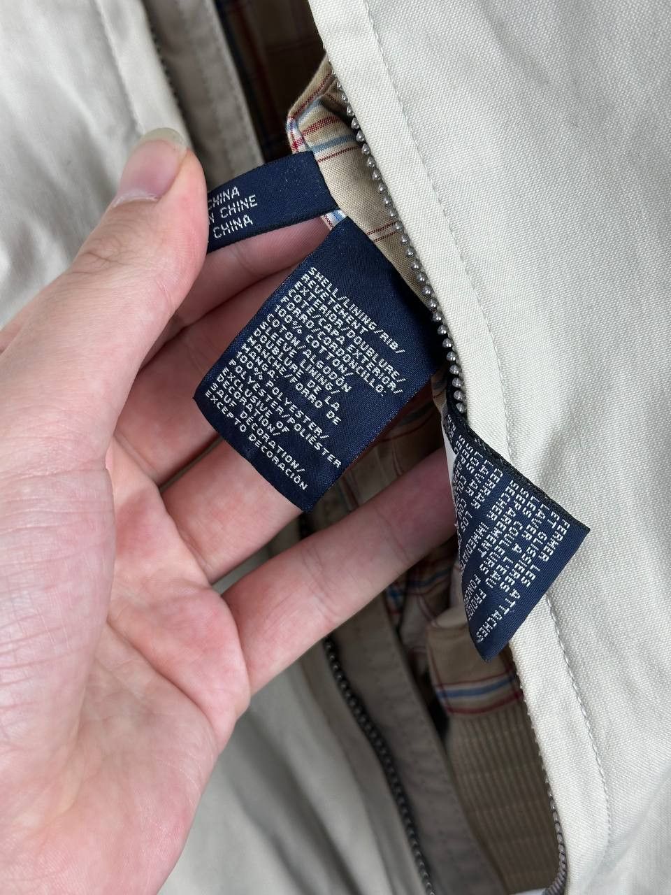Tommy Hilfiger Vintage Tommy Hilfiger Beige Cotton Trucker Jacket Size US M / EU 48-50 / 2 - 13 Thumbnail