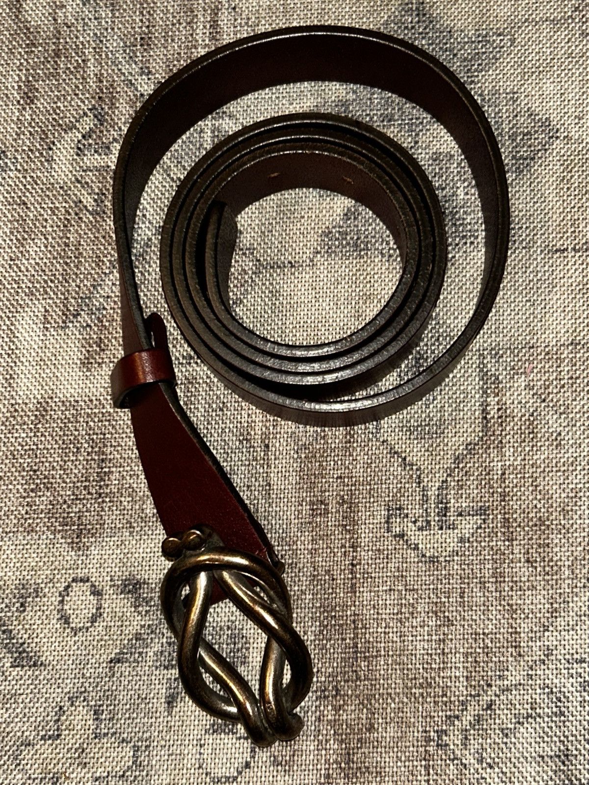 Gucci GUCCI vintage Calfskin Knotted-Buckle Belt Size 40 - 11 Thumbnail