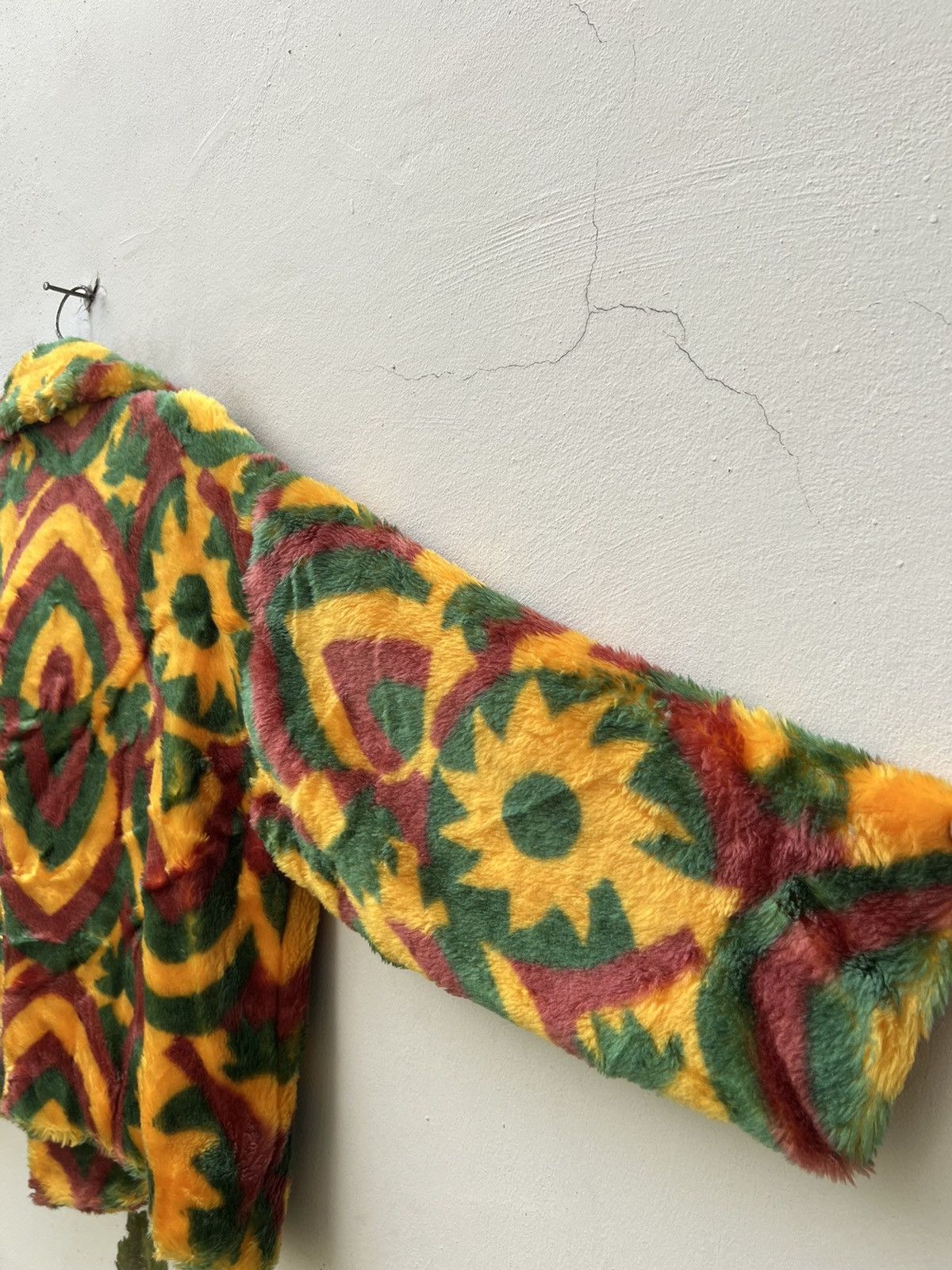 Enrico Coveri Vintage Enrico Coveri Sport Psychedelic Fleece Coat Jacket Size US M / EU 48-50 / 2 - 15 Thumbnail
