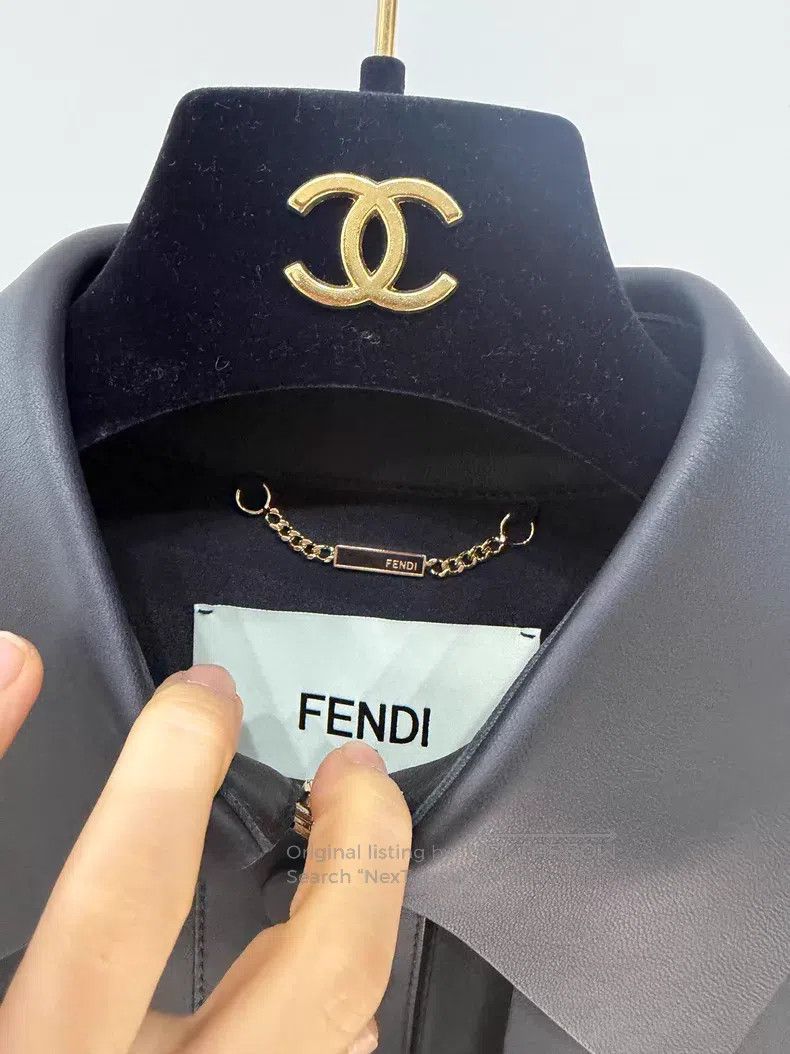 Fendi Fendi Shirt collar adjustable decorative buckle belt strai Size S / US 4 / IT 40 - 3 Thumbnail
