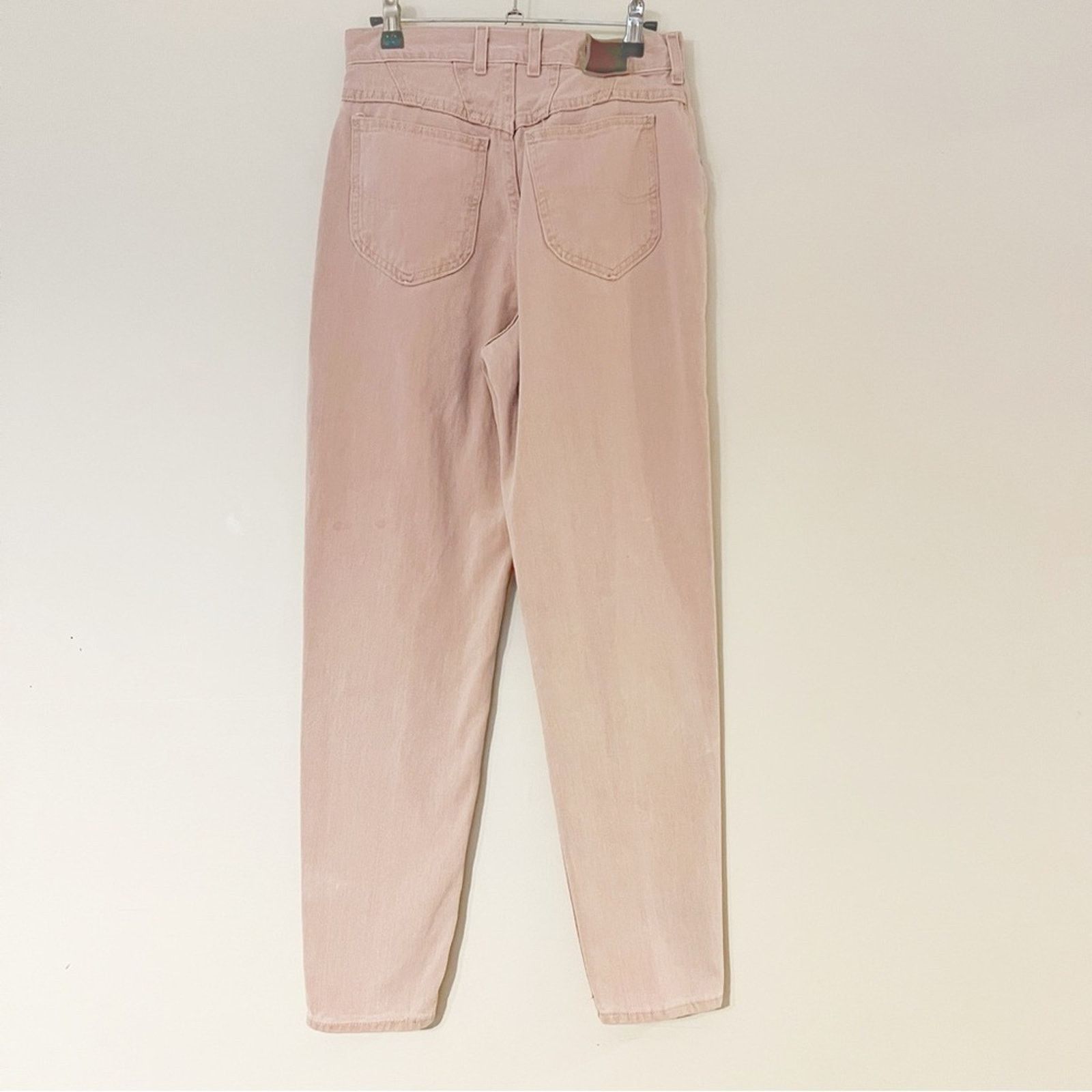 Lee × Vintage Vintage 90s Riveted Lee Pastel Pink High Waisted Jeans Size 28" / US 6 / IT 42 - 1 Thumbnail