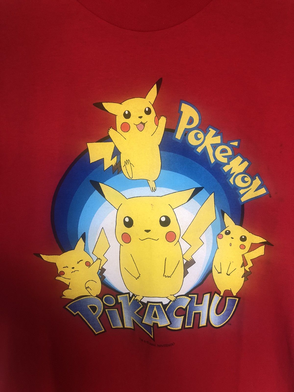 Vintage Grail Vintage 2000's Nintendo Pokemon Pikachu Red Tee Size US XL / EU 56 / 4 - 5 Thumbnail