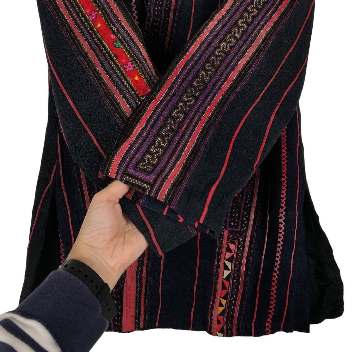 Japanese Brand 🔥Vtg Mandarin Style Jacket Navajo Issey Miyake Design Size US M / EU 48-50 / 2 - 13 Thumbnail