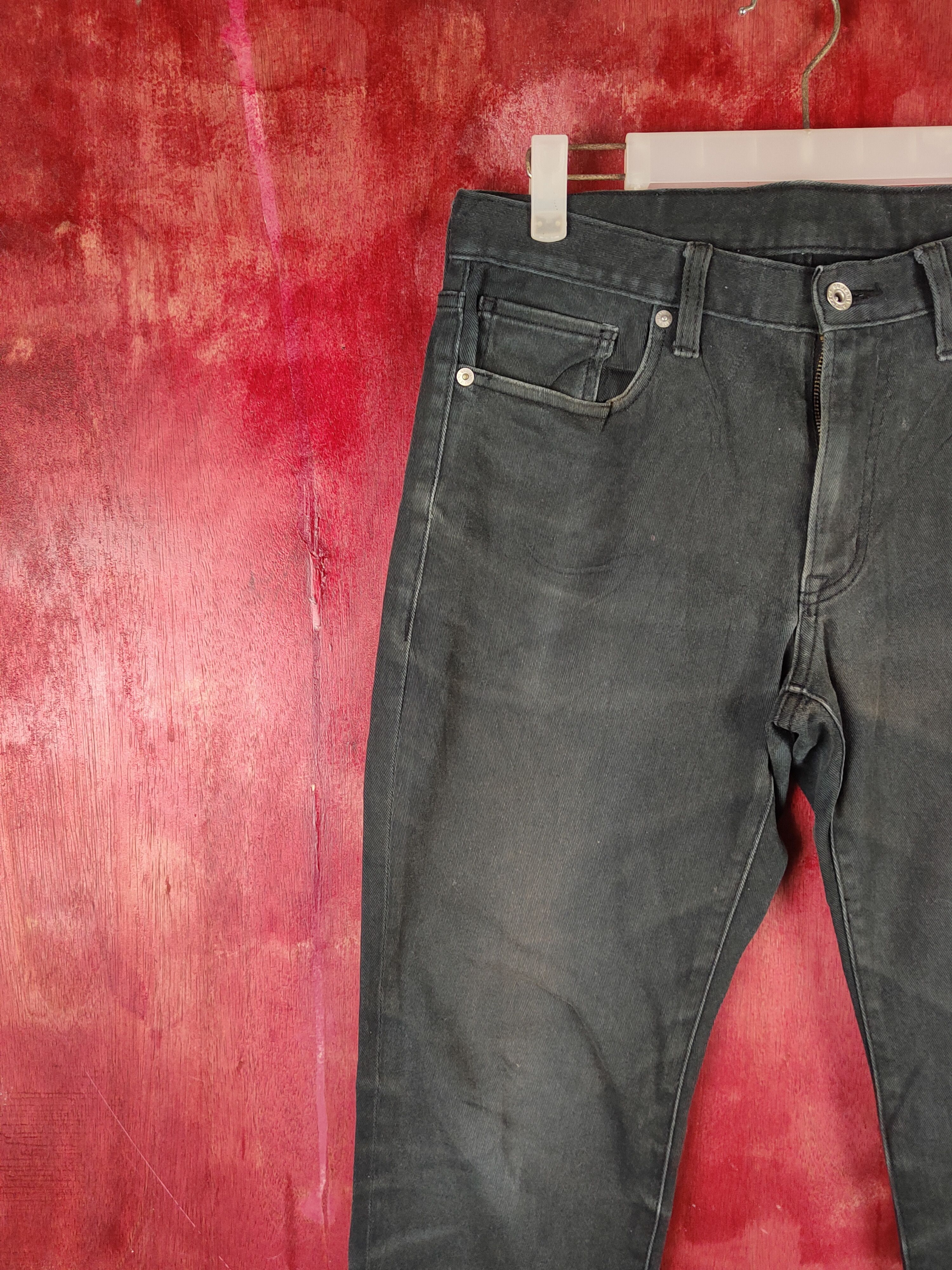 GU Gu Black Faded Distressed Ripped Skinny Jeans #S2316 Size US 30 / EU 46 - 3 Thumbnail