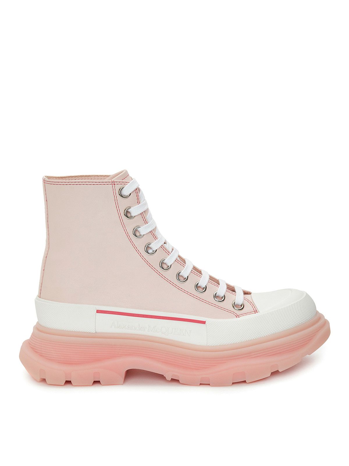 Alexander McQueen o1y0225 Ankle Boots in Light Pink Size US 9 / IT 39 - 1 Thumbnail