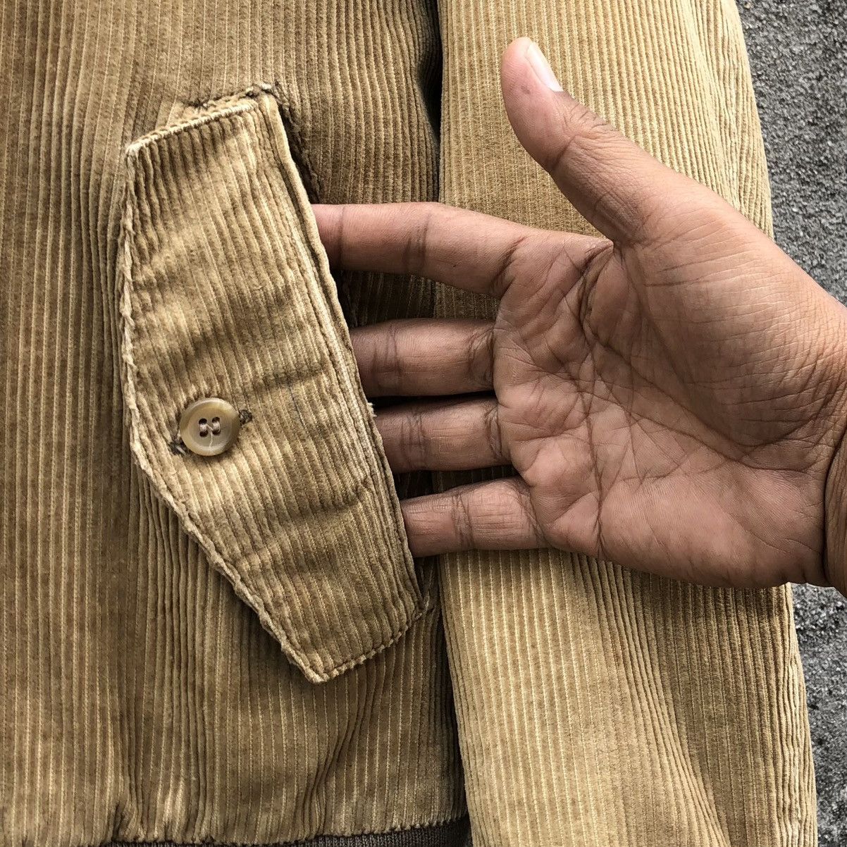 Vintage Vintage 90s Izod Corduroy Bomber Jacket Size US S / EU 44-46 / 1 - 7 Thumbnail