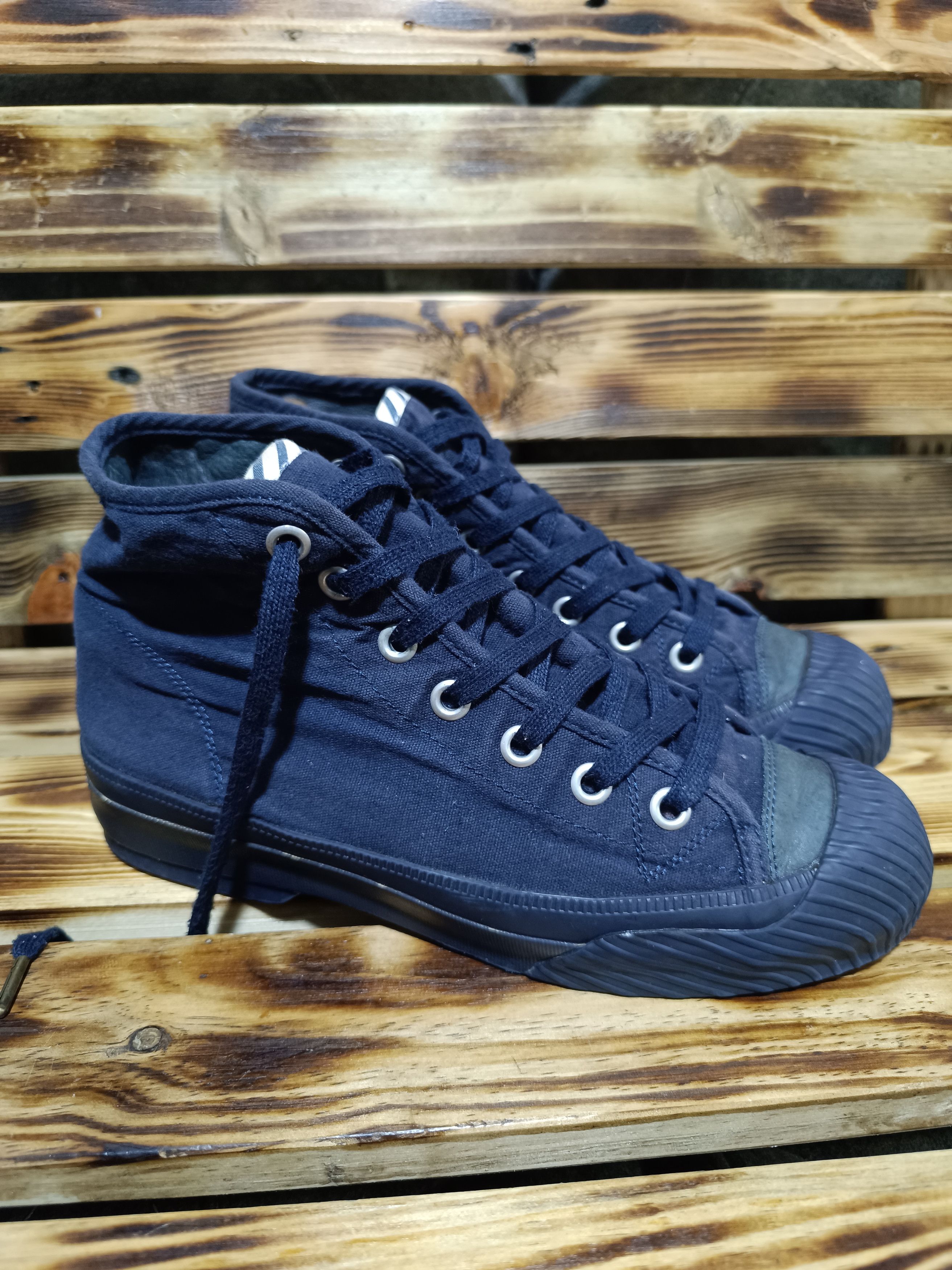 image of Visvim Kiefer Pe Trainer Shoes in Blue, Men's (Size 8)