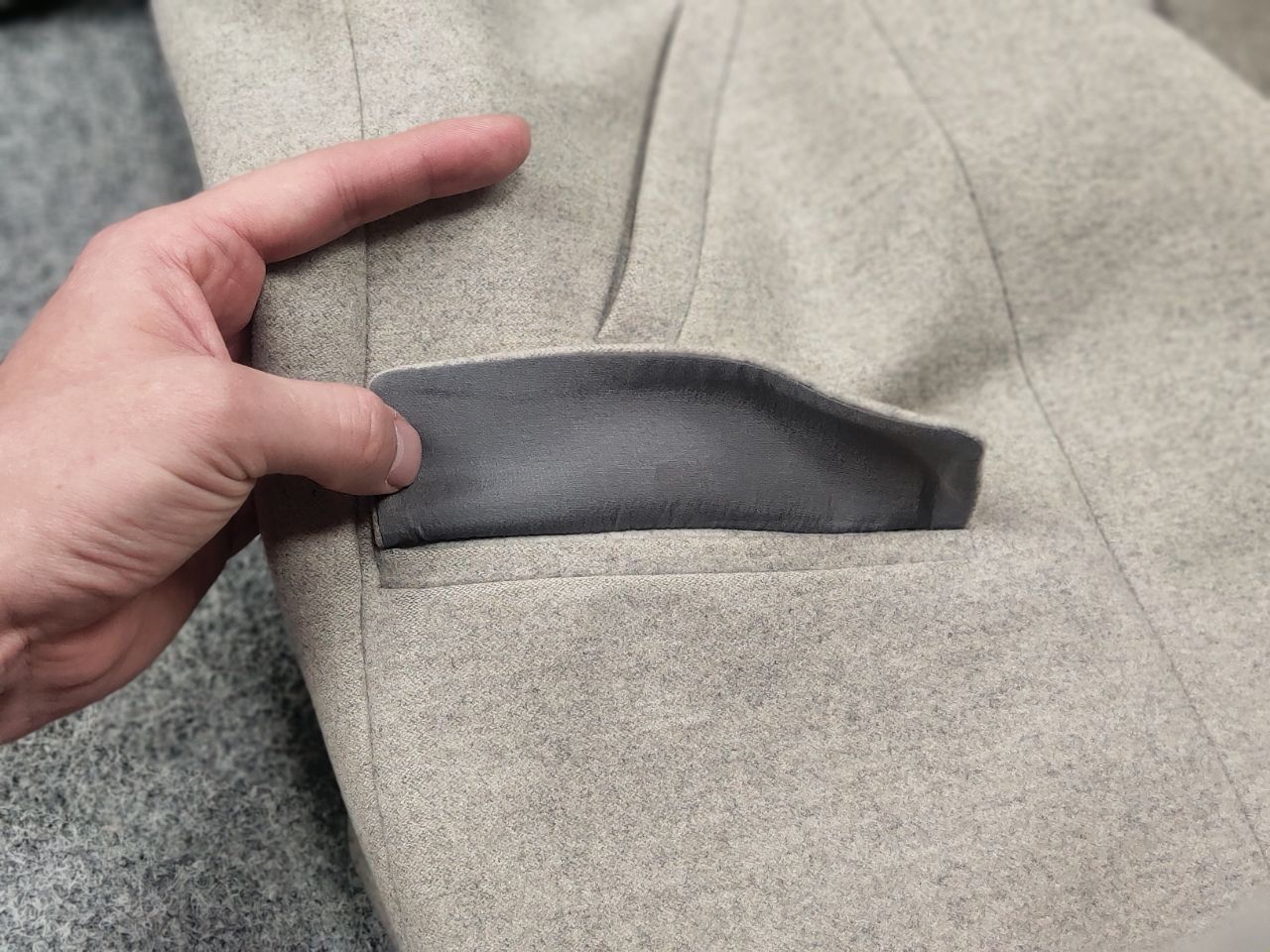 Brunello Cucinelli Brunello Cucinelli Wool Cashmere Blend Beige Coat Mid Jacket Size M / US 6-8 / IT 42-44 - 23 Thumbnail