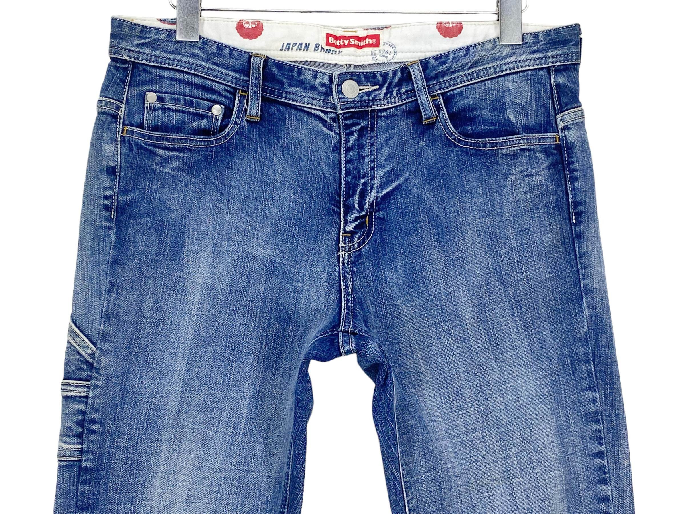 Japanese Brand Betty Smith Carpenter Pants Buckle Back Denim –Made in Japan Size US 33 - 3 Thumbnail