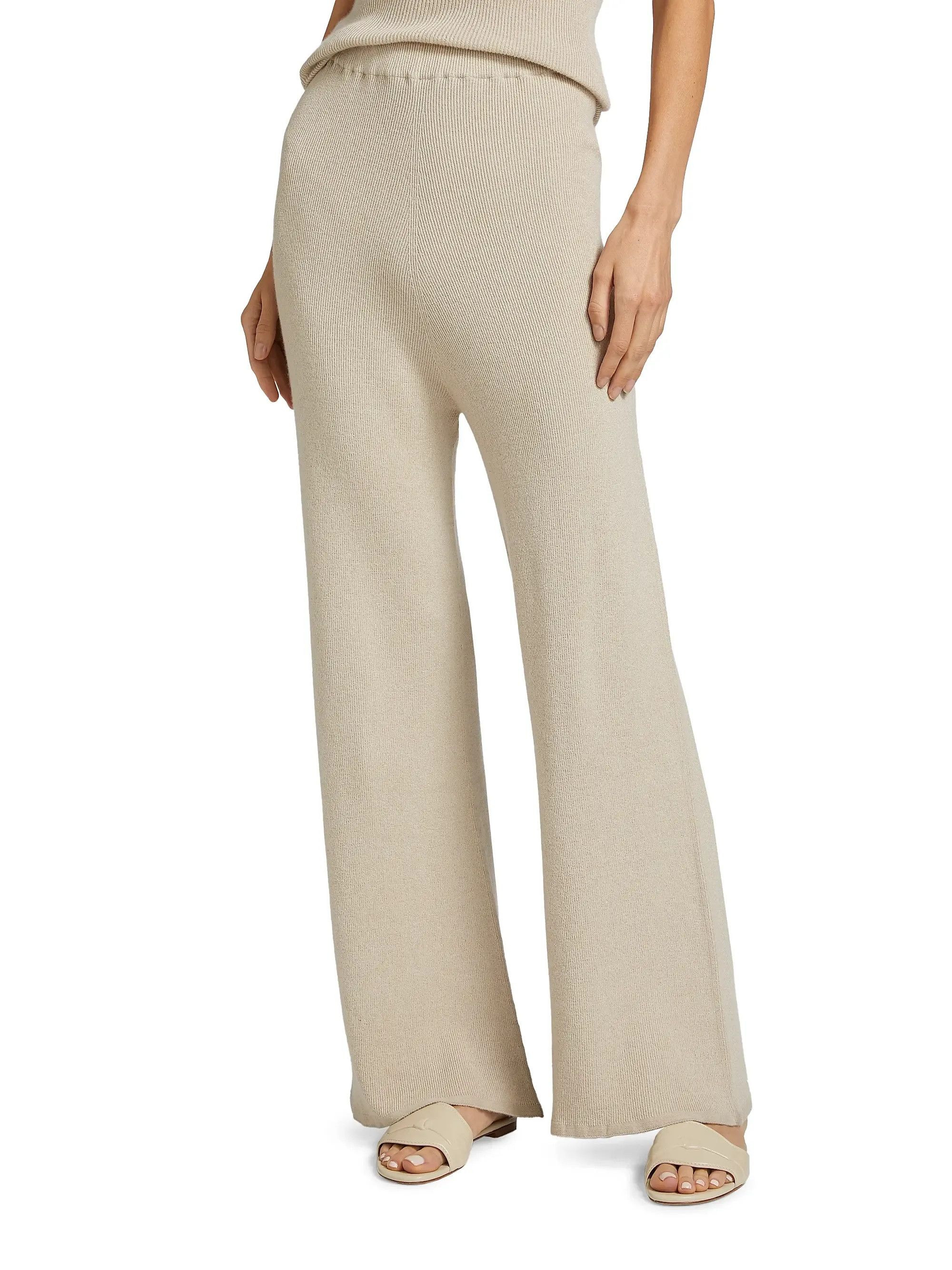 The Elder Statesman $895 The Elder Statesman Delicash Oatmeal Flare Pant Size 30" / US 8 / IT 44 - 3 Thumbnail