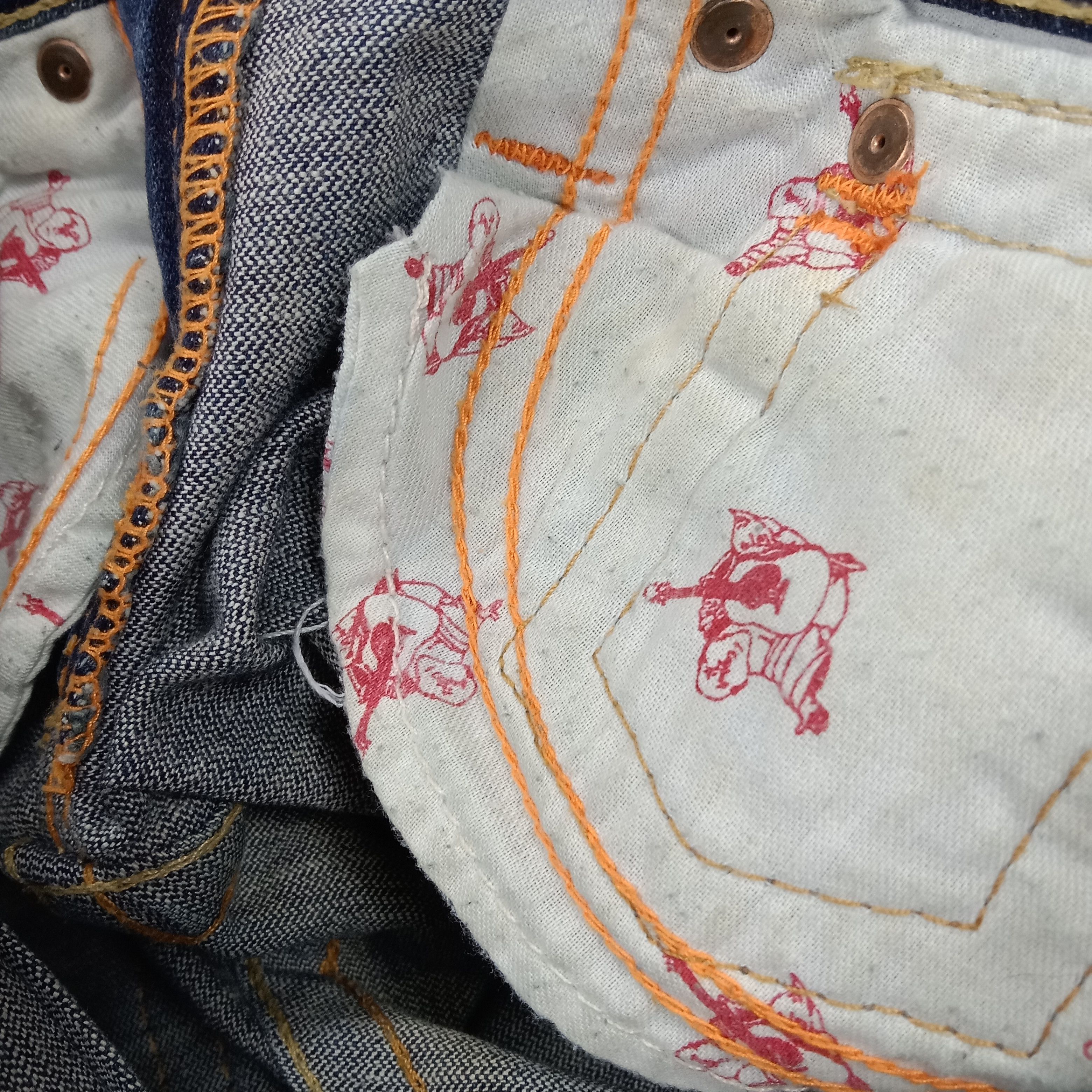 Vintage True Religion Fashion Style Streetwear Bootcut Jeans Size 27" / US 4 / IT 40 - 14 Thumbnail