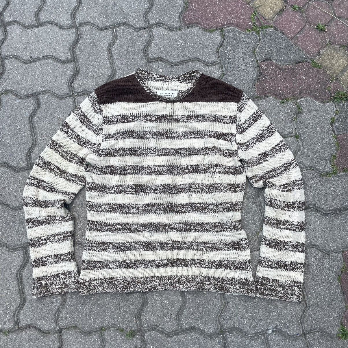 トップス MARTIN MARGIELA 07AW stripe Knit wool L Maison Margiela Maison Martin Margiela FW07 Striped Knitted