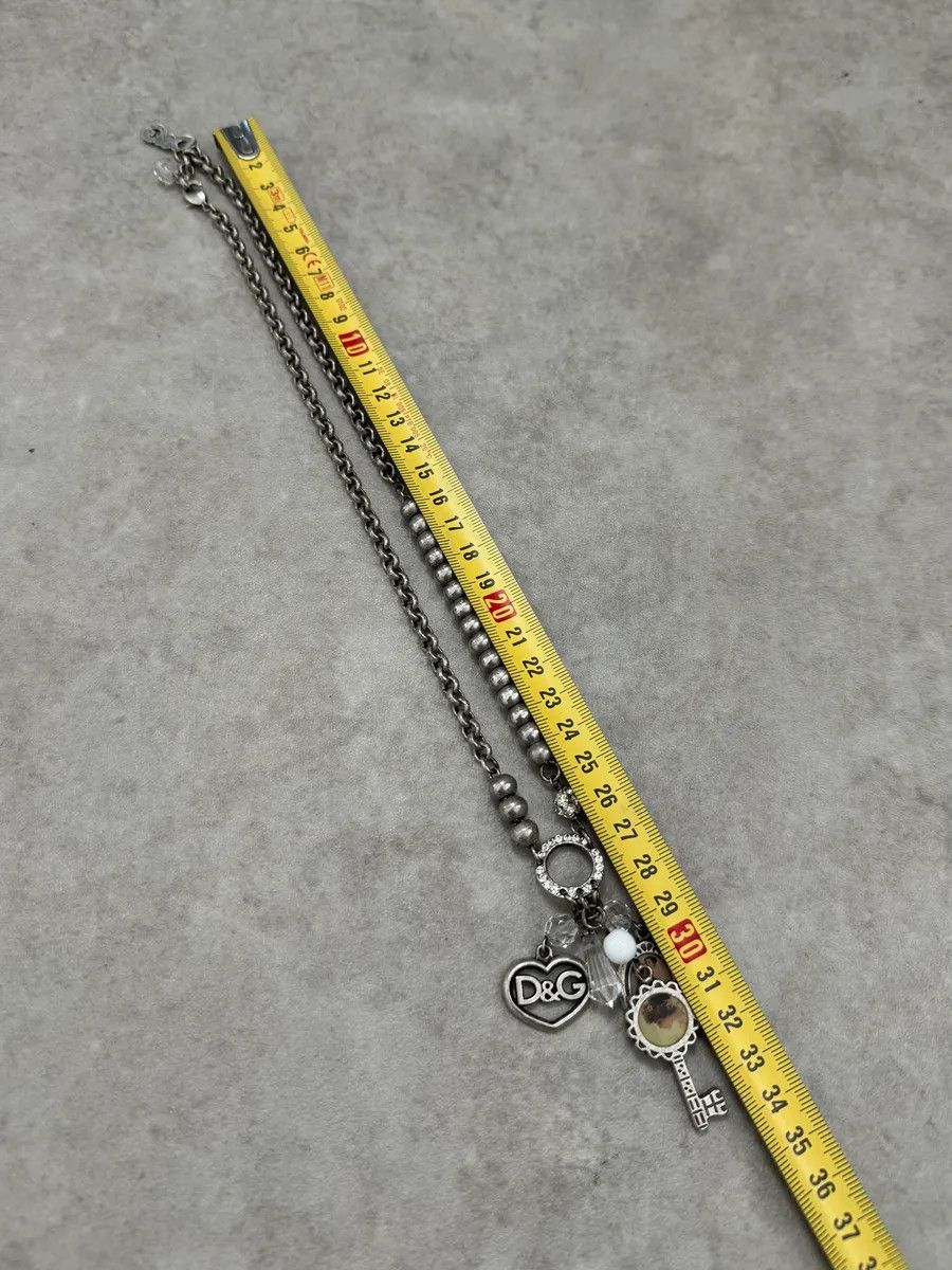 Dolce & Gabbana 2000s Dolce & Gabbana Silver Metal Charm Pendant Necklace Size ONE SIZE - 7 Thumbnail
