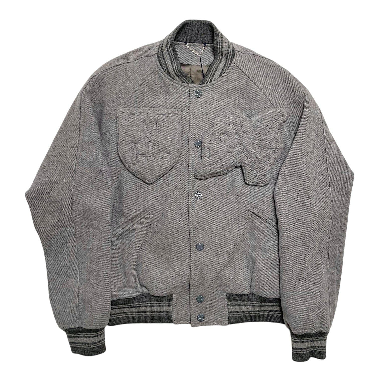 Louis Vuitton Padded Varsity Blouson Jacket Grey Size US XL / EU 56 / 4 - 1 Thumbnail