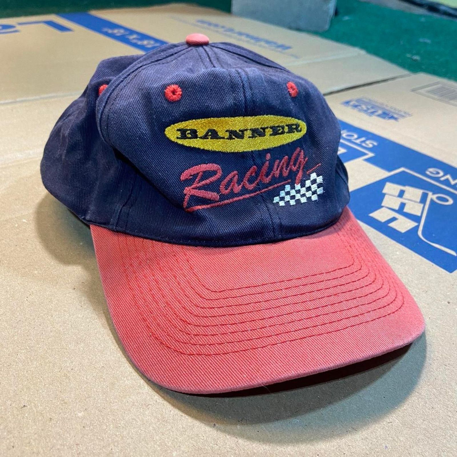 Starter Worn in banner racing hat Size ONE SIZE - 2 Thumbnail