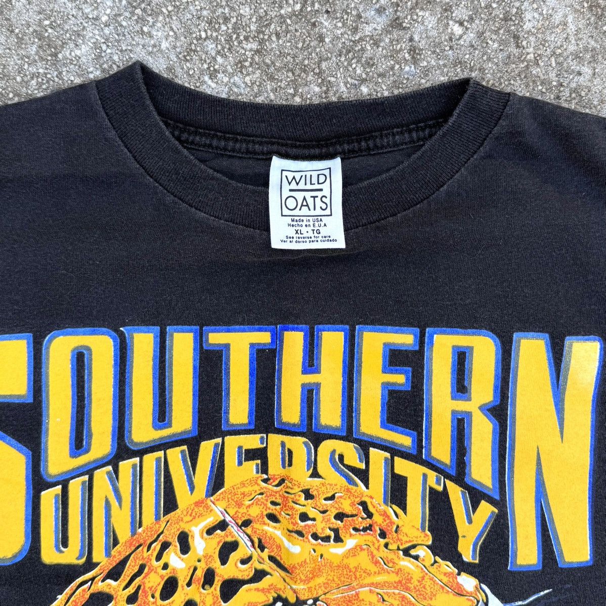 Vintage VTG 90s Southern University Jaguars HBCU Single Stitch Tee Size US XL / EU 56 / 4 - 2 Thumbnail