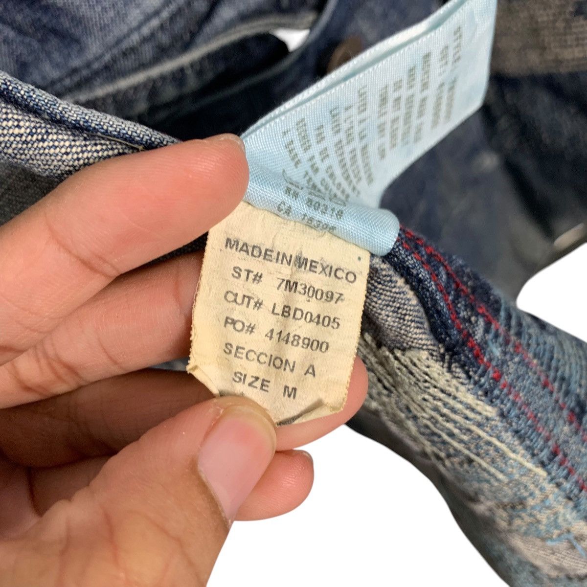Lucky Brand LUCKY BRAND Trashed Distress Casual Denim Jacket #1665-C74 Size US M / EU 48-50 / 2 - 21 Thumbnail