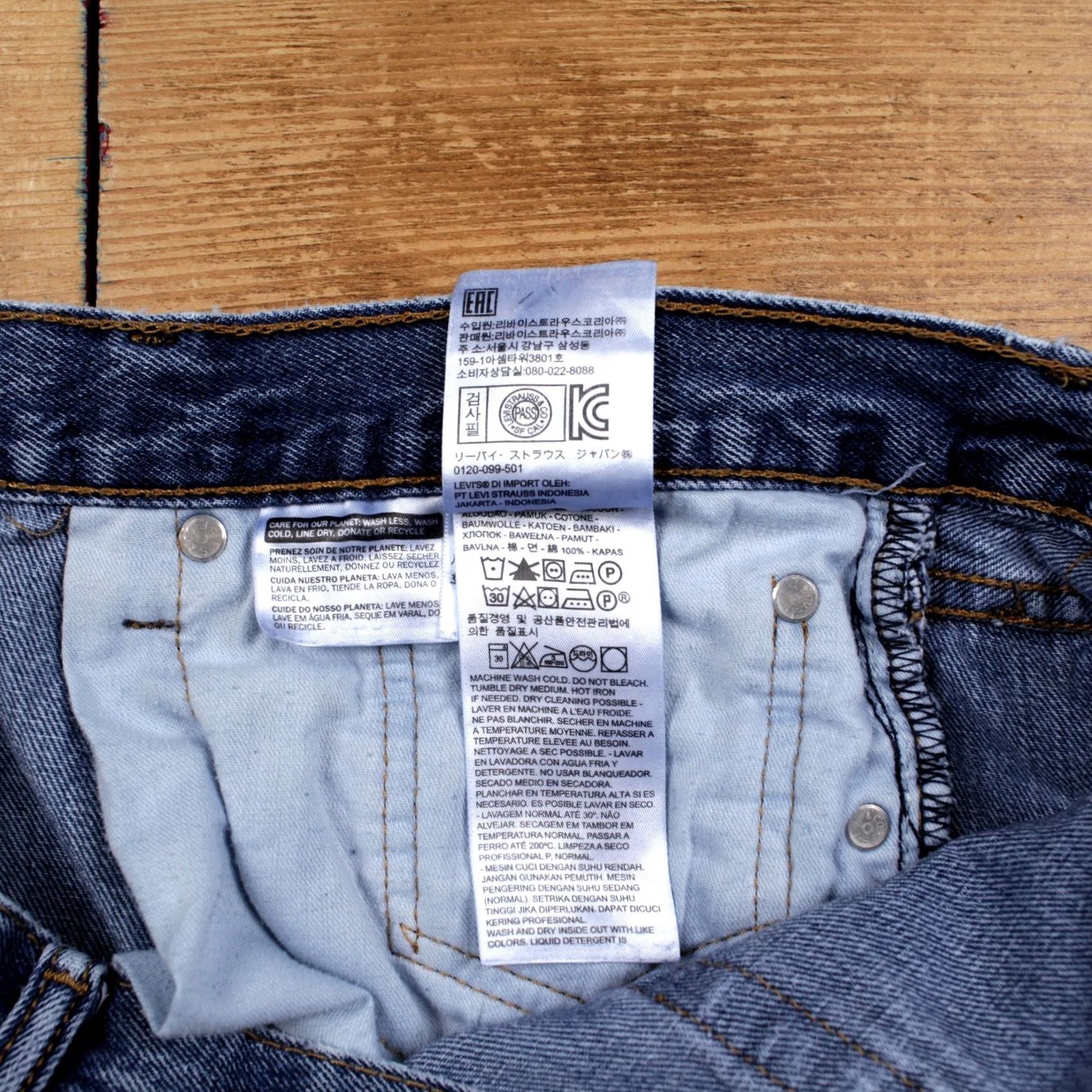 Denime VINTAGE Levis 505 Jeans 38x30 Mens Blue Regular Straight Stonewash Denim Size US 38 / EU 54 - 4 Thumbnail