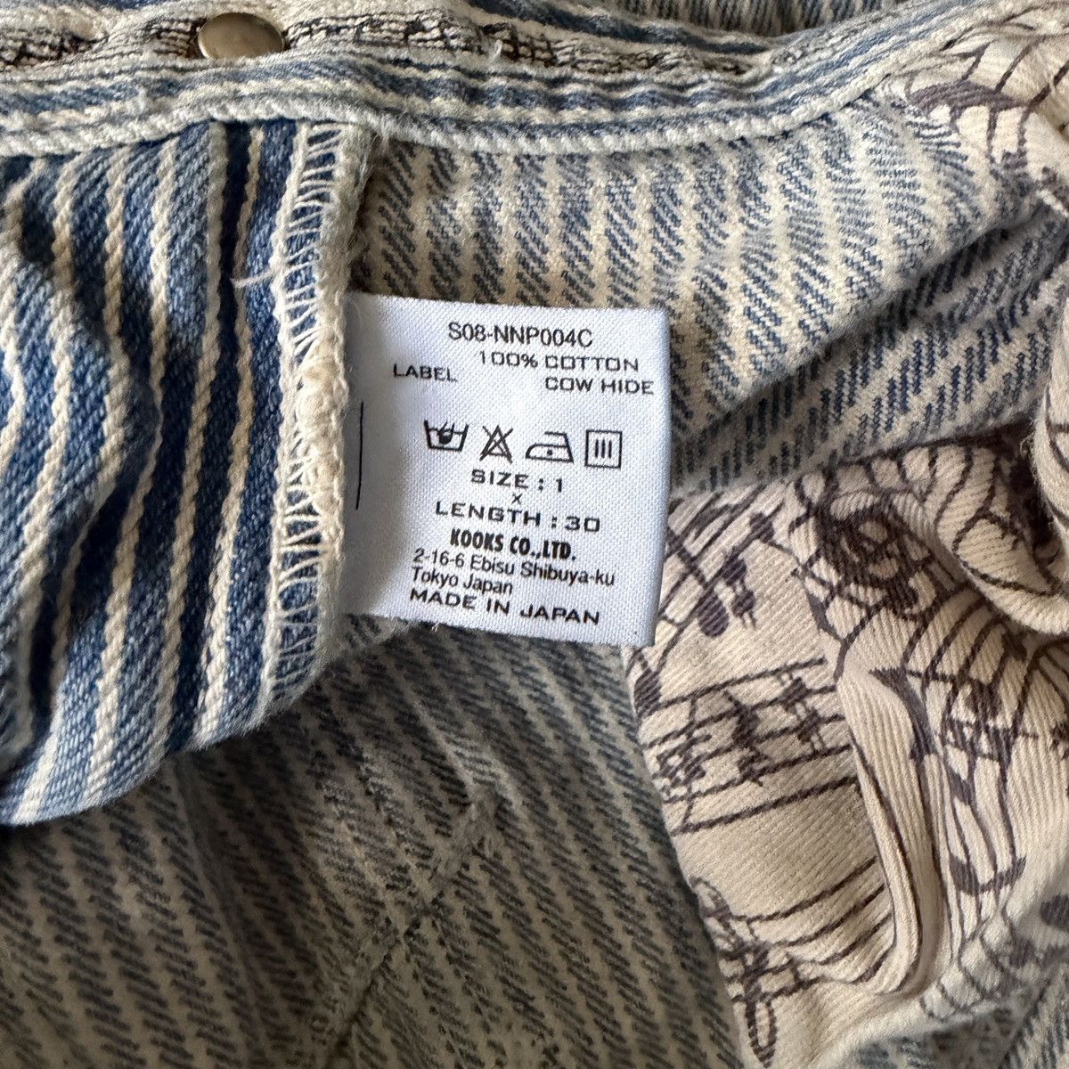 Number (N)ine Number (N)ine SS08 Mudwash Hickory Striped Denim Size US 30 / EU 46 - 9 Thumbnail