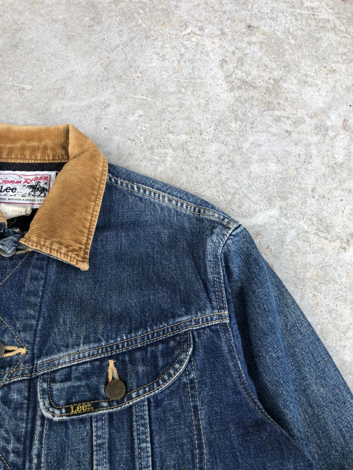 Lee Vintage 70s Lee Storm Rider Blanked Lined Denim Jacket Size US M / EU 48-50 / 2 - 12 Thumbnail