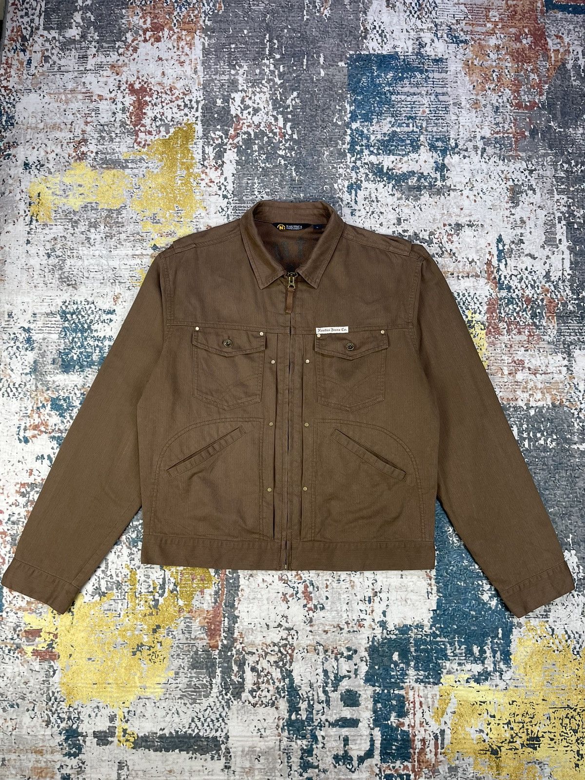 Nautica NAUTICA JEANS UTILITY TRUCKER DENIM JACKET Size US L / EU 52-54 / 3 - 1 Thumbnail